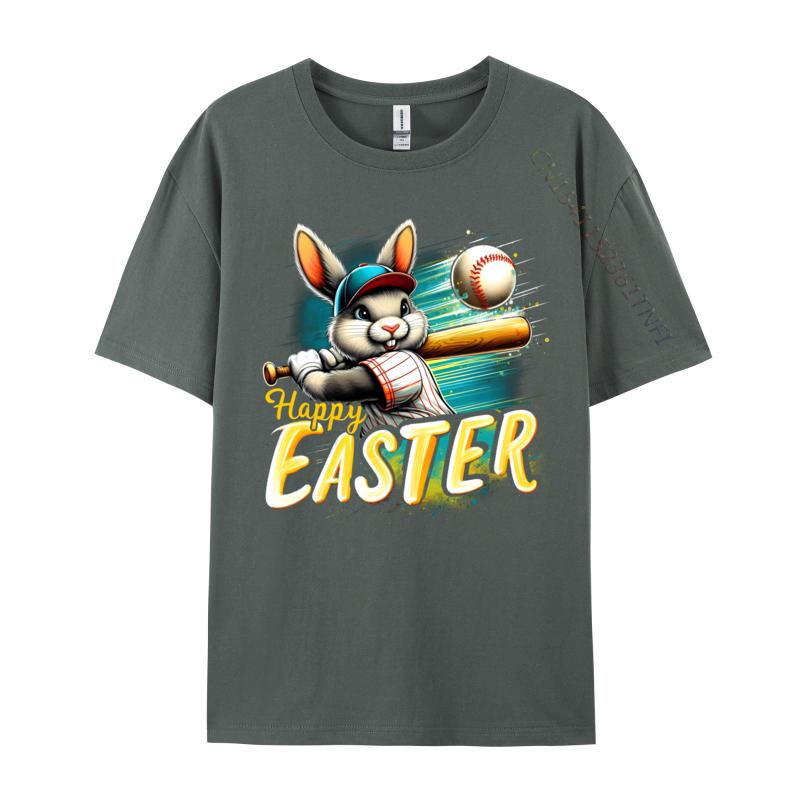 Unisex Tshirts Funny Bunny Baseball Unisex Special Leisure Tops Tees Cotton Fabric T Shirt Printed On Normal T Shirt