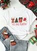 Tis The Season Christmas Graphic T‑Shirt Women Men Xmas Coffee Tree Gift Santa Hat Print Short Sleeve Casual Holiday Camisetas