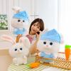 Rabbit Boss Doll Plush Toy Little White Rabbit Doll Pet Big Tooth Girl Birthday Gift Catching Machine Doll