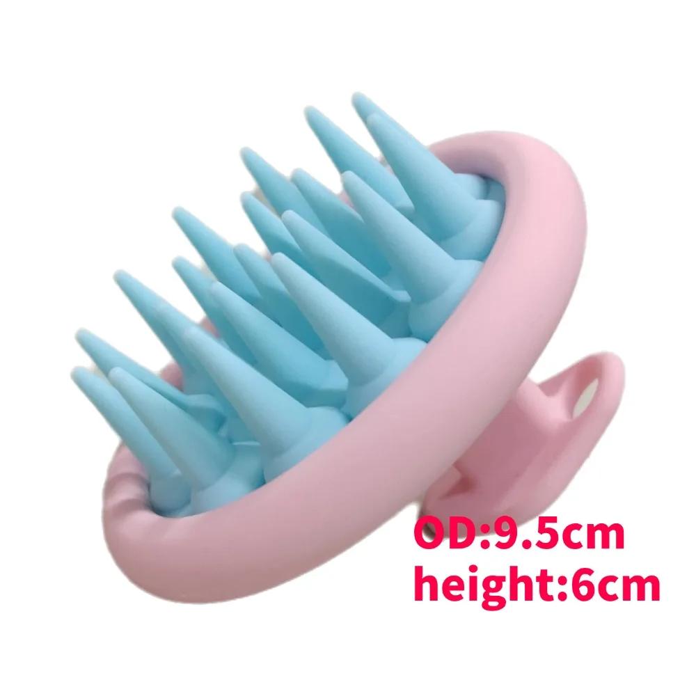 Silicone Shampoo Brush Hair Massager body scrubber Head Scalp Massage Comb Body Massage scrubber Bath Salon Hairdressing Tools