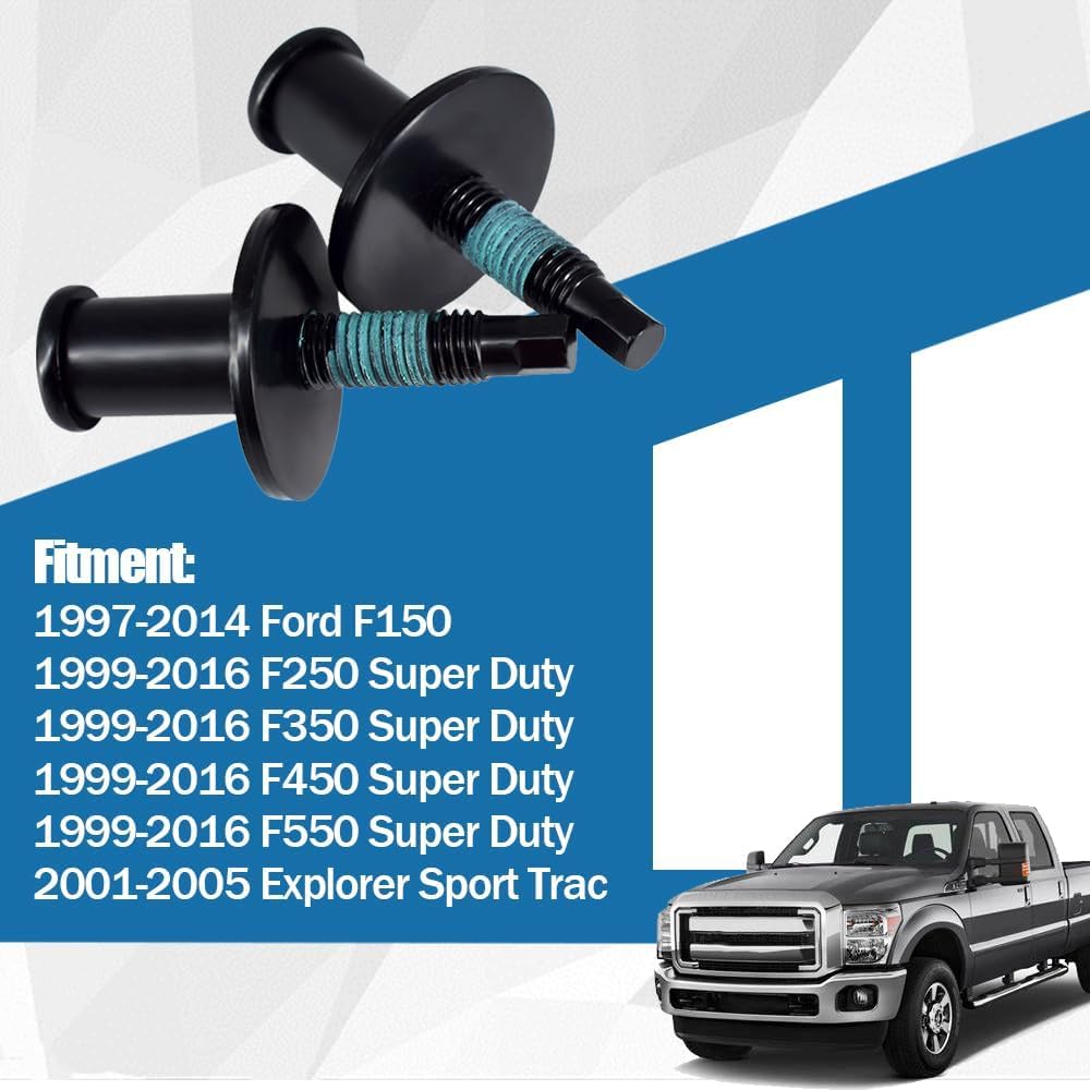 Tailgate Striker Latch Lock Bolt 1L3Z-99404A42-AA Tailgate Striker Lock Bolt Screw for Ford F150 1997-2014 Automotive Parts