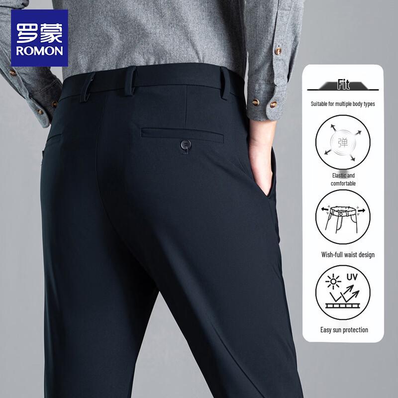 Мужские брюки Romens Business Casual прямого кроя