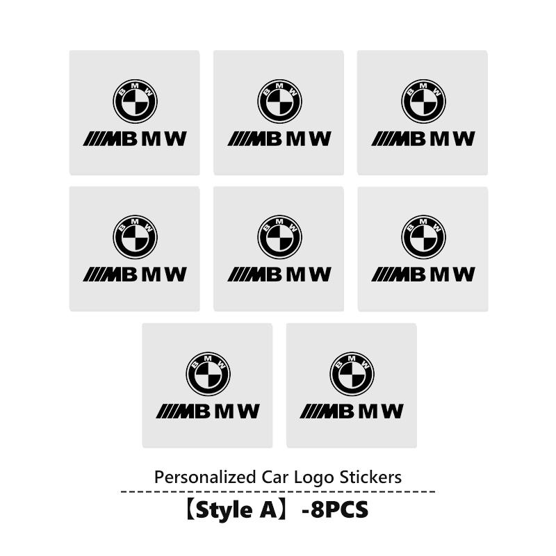 HVHE9 Car Logo Sticker Crystal Auto Stickers Fuel Tank Decor Accessories For BMW M3 M5 E36 E39 E46 E60 E61 E64 E70 E71 E80 E85 E87 E90