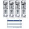 Сменные ластики для механических карандашей Pentel с очищающим штифтом, 2 шт. в упаковке, 4 упаковки + Оригинальный лист ToDo-заметок