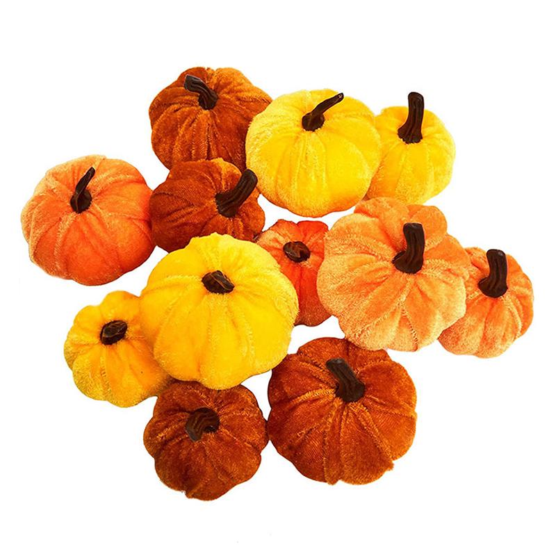 Artificial Foam Ornaments Soft Stuffed Pumpkin Simulated Pumpkin Sets Pumpkin Sets Ornament