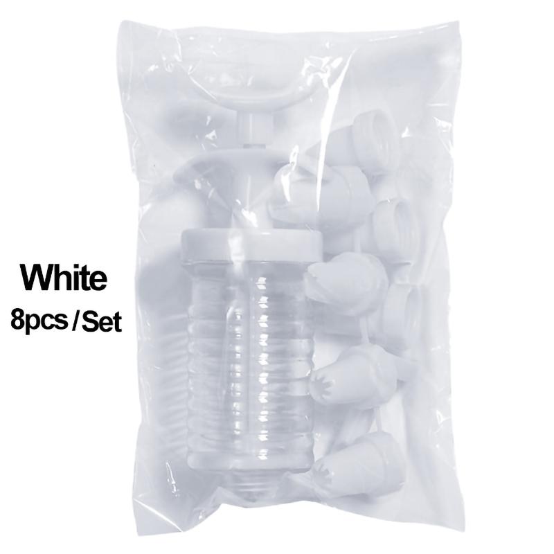 Пистолет для украшения кондитерских изделий, инструменты для выпечки торта, пистолет для украшения, 8 упаковок, крем для украшения, пистолет для украшения кондитерских изделий, пистолет для печенья, доильный рот