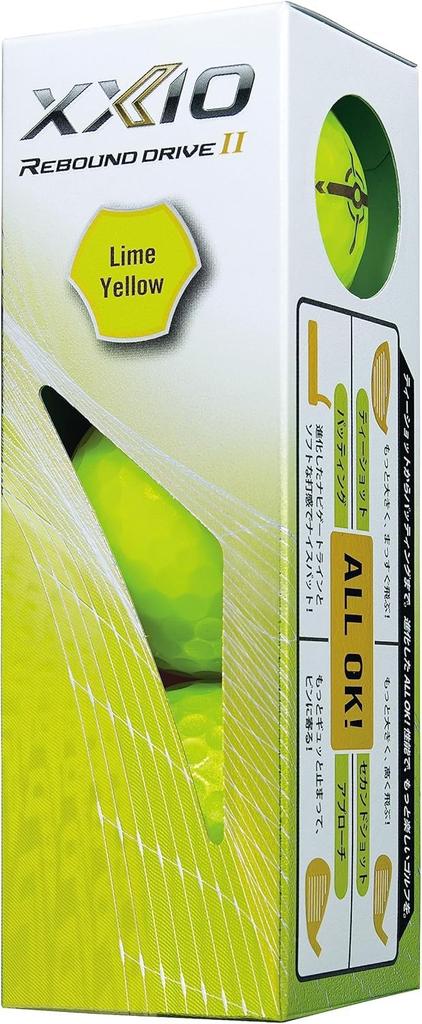 XXIO Rebound Drive 2 Yellow Golf Balls (XNRD2YE3) (24 Balls Per Dozen) with Original Cleaning Sheet Set