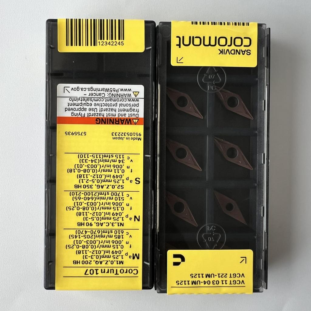SANDVIK / VCGT110304-UM 1125 / Original Swedish hard alloy blade 10 Pcs