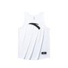 Basketball Series Solid Color Logo Round Neck Comfortable Breathable Casual Basketball Vest Men Tops Pure-White 952511101-1