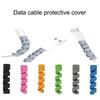 20 шт. Спиральная силиконовая защита для кабеля USB, прочный протектор для шнура, намотчик, предотвращает перегибы, для использования на компьютерном столе