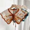 Beautiful Flower Sunscreen Shawl Scarf Decoration Fake Detachable Collar Protect Neck Shoulder Women Girl Dress Accessories
