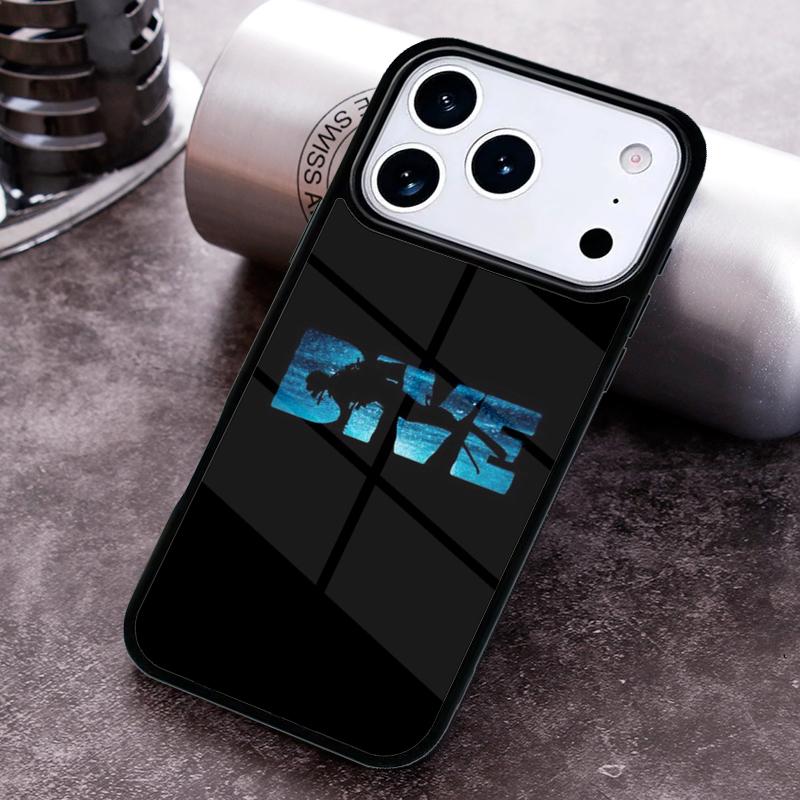 Scuba Diver Underwater Diving Phone Case For iPhone 17,16e,15,14,13,12,11,Mini,Pro,MAX soft Silicone Cover