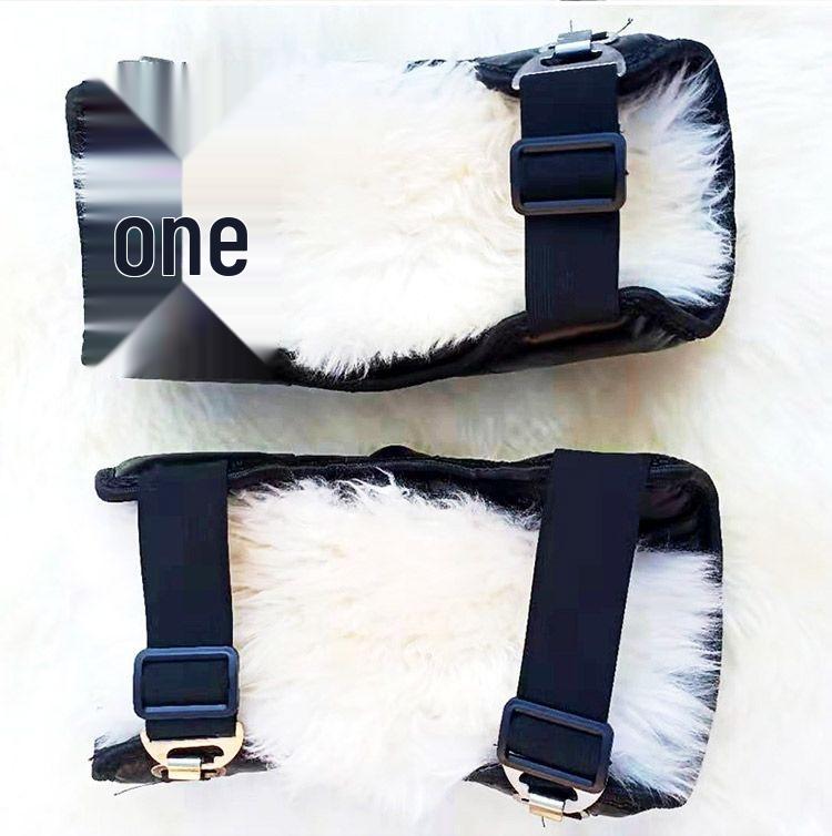 Наколенники из натуральной кожи и шерсти с флисовой подкладкой - Защита от зимнего холода и ветра для езды на мотоцикле и электросамокате