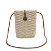 Woven Rainbow Summer Mini Crossbody Bag For Beach Vacation And Daily Use