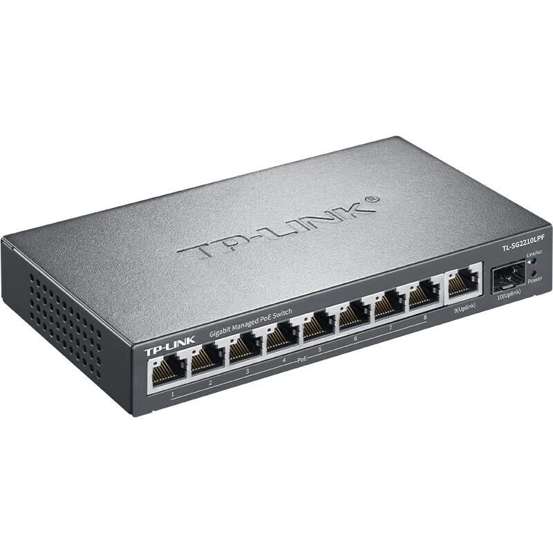 TP-LINK TL-SG2210LPF 10-Port Gigabit 8-PoE+ Switch
