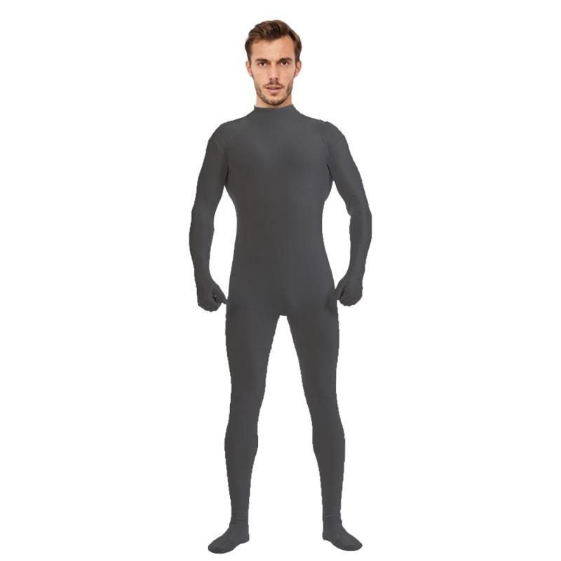 Halloween Half-pack Onesie Zentai Solid Color Hand and Foot Tights Stage Performance Suit Customization