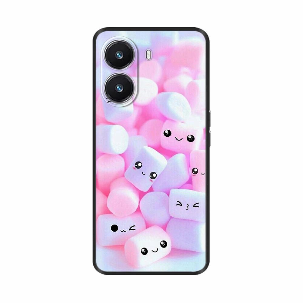 For Redmi Turbo4 Luxury Painted Black Silicone Case Soft Shockproof Cover For Redmi Turbo 4 Bumper Patterned Design Phone Cover