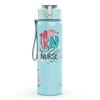 1PC Cowgirl Hat Rose Western Theme Print 750ml Color Plastic Sports Water Bottle Leakproof Flip Straw Lid Suitable for Sports Office Home Use