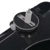 Toilet Seat with Soft Close Mechanism and Quick Release Black