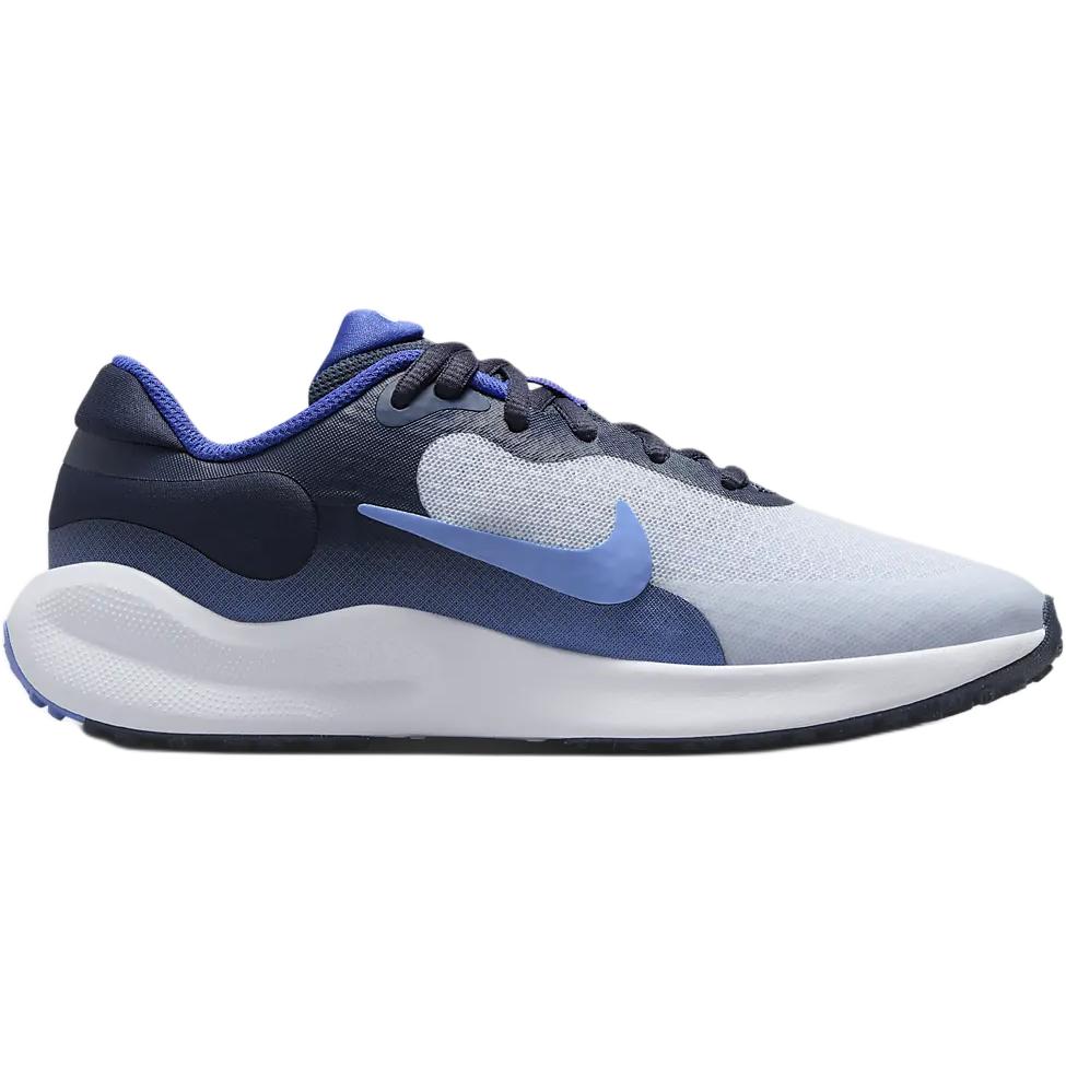 Nike Revolution 7 GS Football Grey Royal Pulse Kids Sneakers Blue Thunder-Blue Astronomy-Blue FB7689-007