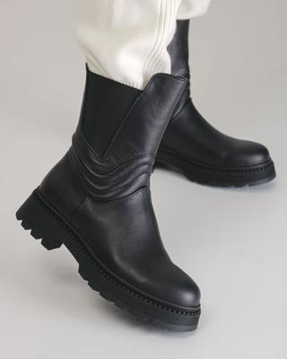 Ботинки зимние высокие Teona 431 36 черные кожа