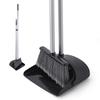 Eyliden. Freestanding Broom and Dustpan Cleaning Set, Convenient Storage, Long Handle with Adjustable Length, 94cm-135cm, Ideal for Indoor Use, Entryw