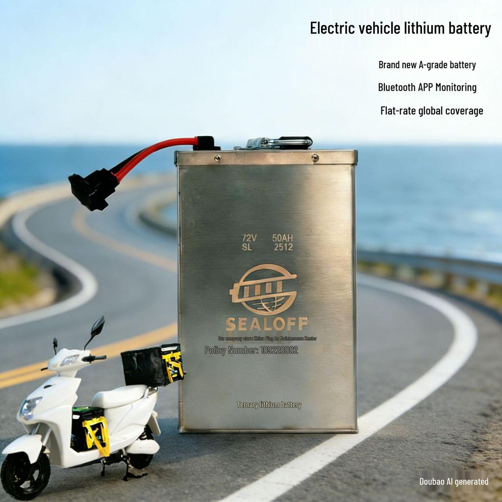 Аккумулятор для электромобиля Peng Hui 60V 30A, Yi Wei Тернарный литий 72V 50A, Сертифицирован UN38.3, Доступна морская перевозка.