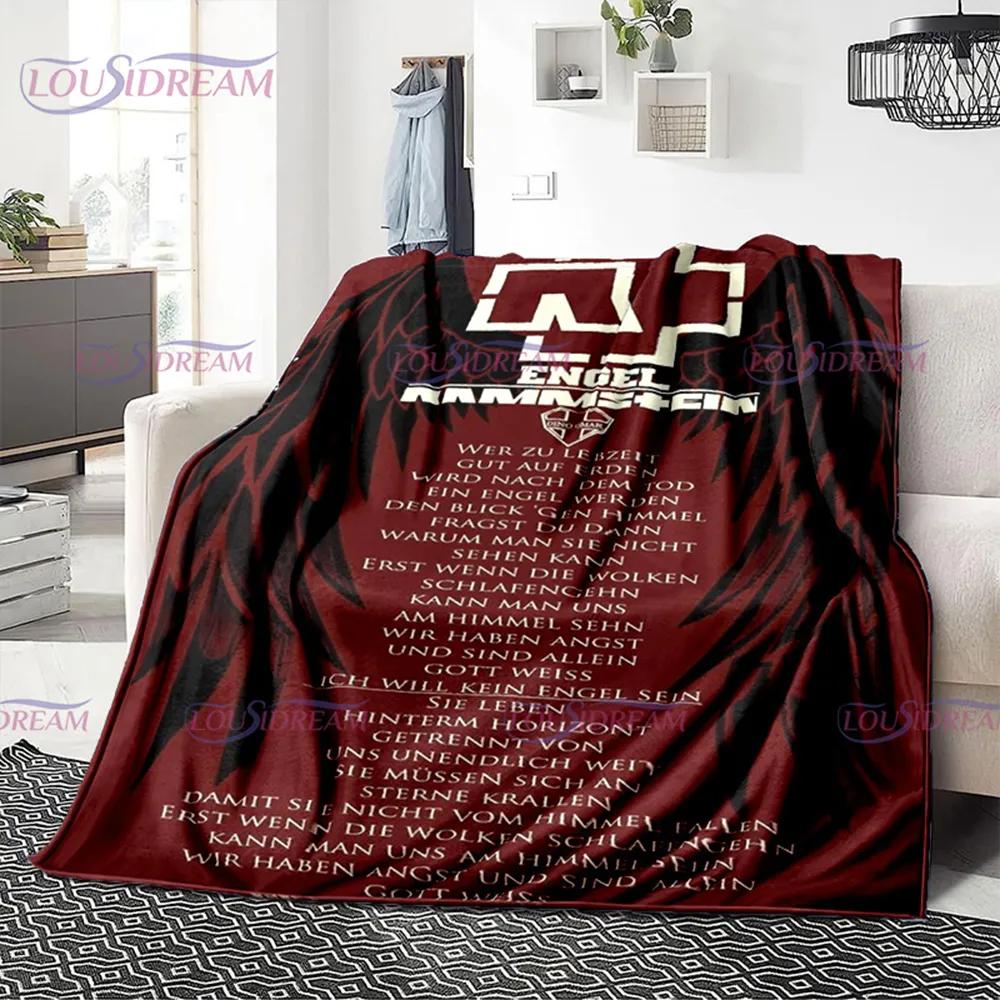 3D R-Rammstein Heavy Metal Band, мягкое плюшевое одеяло, фланелевое одеяло, одеяло для гостиной, спальни, кровати, дивана, вентилятора, одеяло