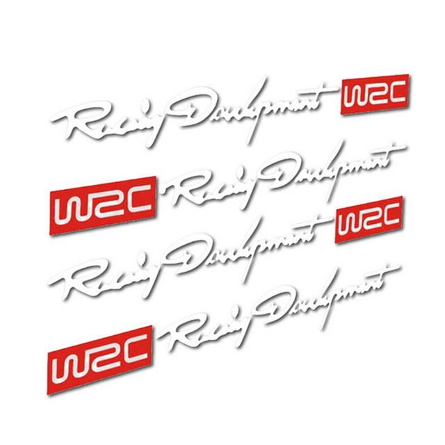 Trim Decals Vinyl Stickers Car Door Handle Decal WRC World Racing Car Stickers Dual Color Design