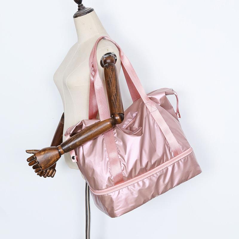 Дорожная сумка Портативная большая сумка Женская уличная дорожная сумка для сухого и влажного отделения для упражнений Фитнес-сумка