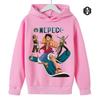 Japanese Anime Cartoon Graphic Sweatshirt for Children, One Piece, Roronoa Zoro, Funny Luffy, Ullzang, 5 Hoodie, 90's