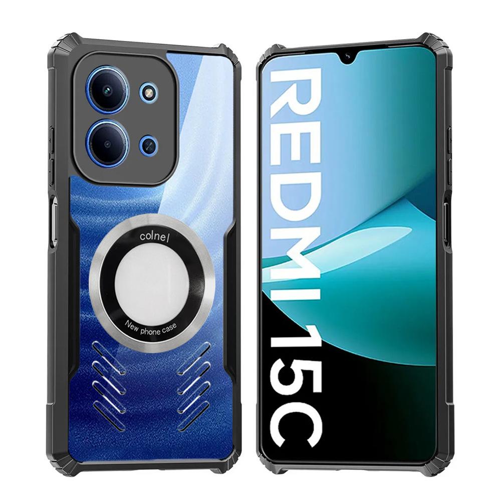 Корпус с теплоотводом для мобильного телефона Redmi 15 15C A5 A4 Turbo 4, акриловый защитный чехол