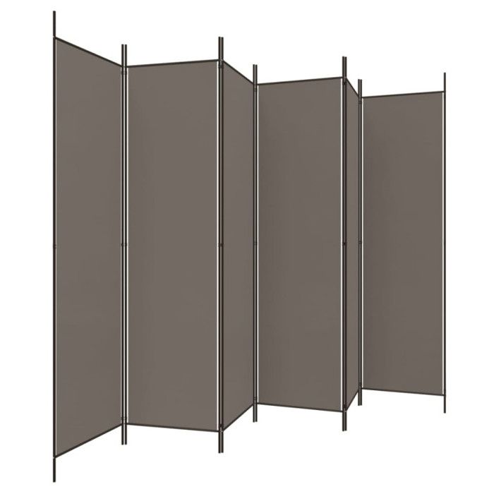 VidaXL Room Divider 6 Panels Folding Room Separator Privacy Screen Partition Living Room Decoration 350208