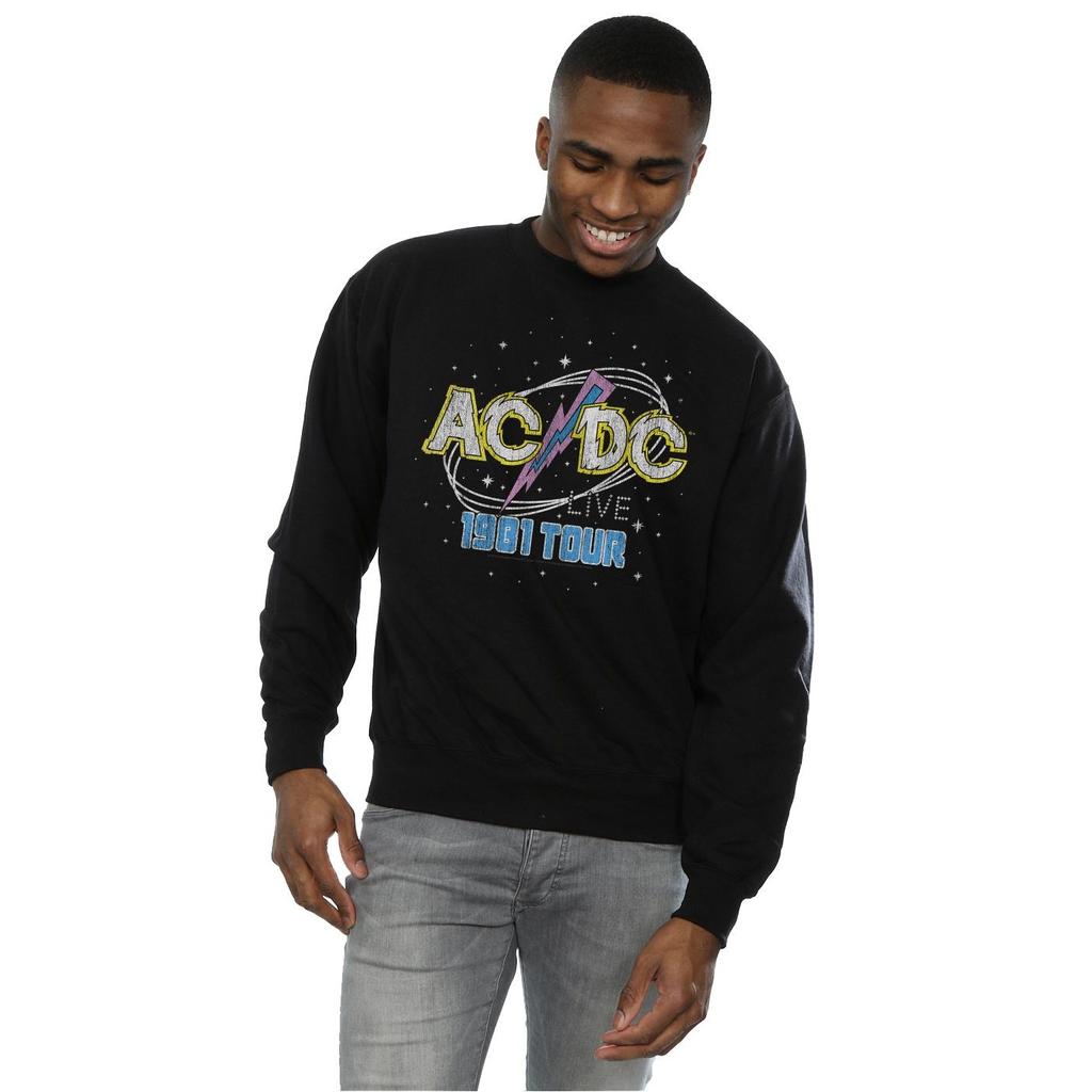 AC/DC Mens 1981 Live Tour Sweatshirt