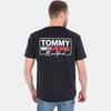 Tommy Hilfiger Мужская повседневная однотонная футболка с круглым вырезом и коротким рукавом Топы DM0DM10216BDS