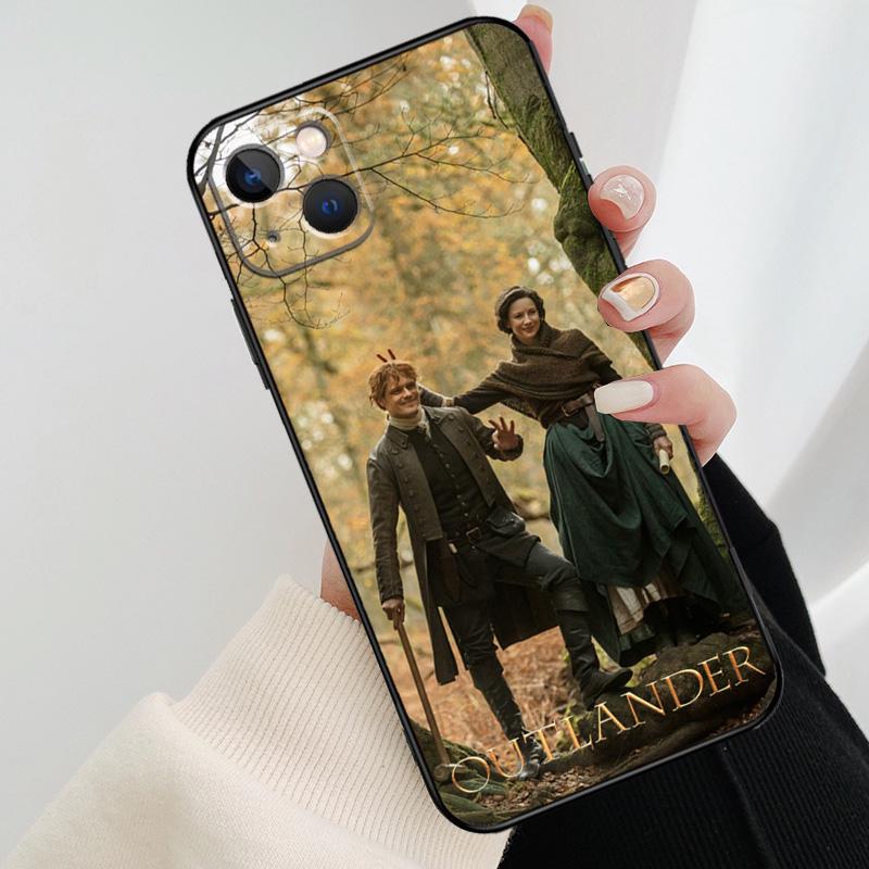 Чехол для телефона Outlander Джейми и Клэр Для iPhone 17 Pro Max 16 15 14 11 12 13 Pro Max mini 15 16 Plus 16e 17 Air Cover