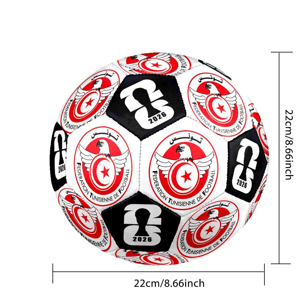 1pc Tunisia Football Size 5 Soccer Ball Professional Match Training Football Indoor &Outdoor Sports Ball Club Training Ball Lightweight Durable y38