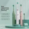 Вибрирующая зубная щетка с мягкой щетиной и ирригатор, Перезаряжаемая автоматическая ультразвуковая электрическая зубная щетка для взрослых и домашнего использования