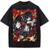 Футболка с принтом Матой Рюко Kill La Kill Аниме Одежда Мужская Женская Хлопковые Футболки Винтажная Стирка Футболка Харадзюку Оверсайз Футболка