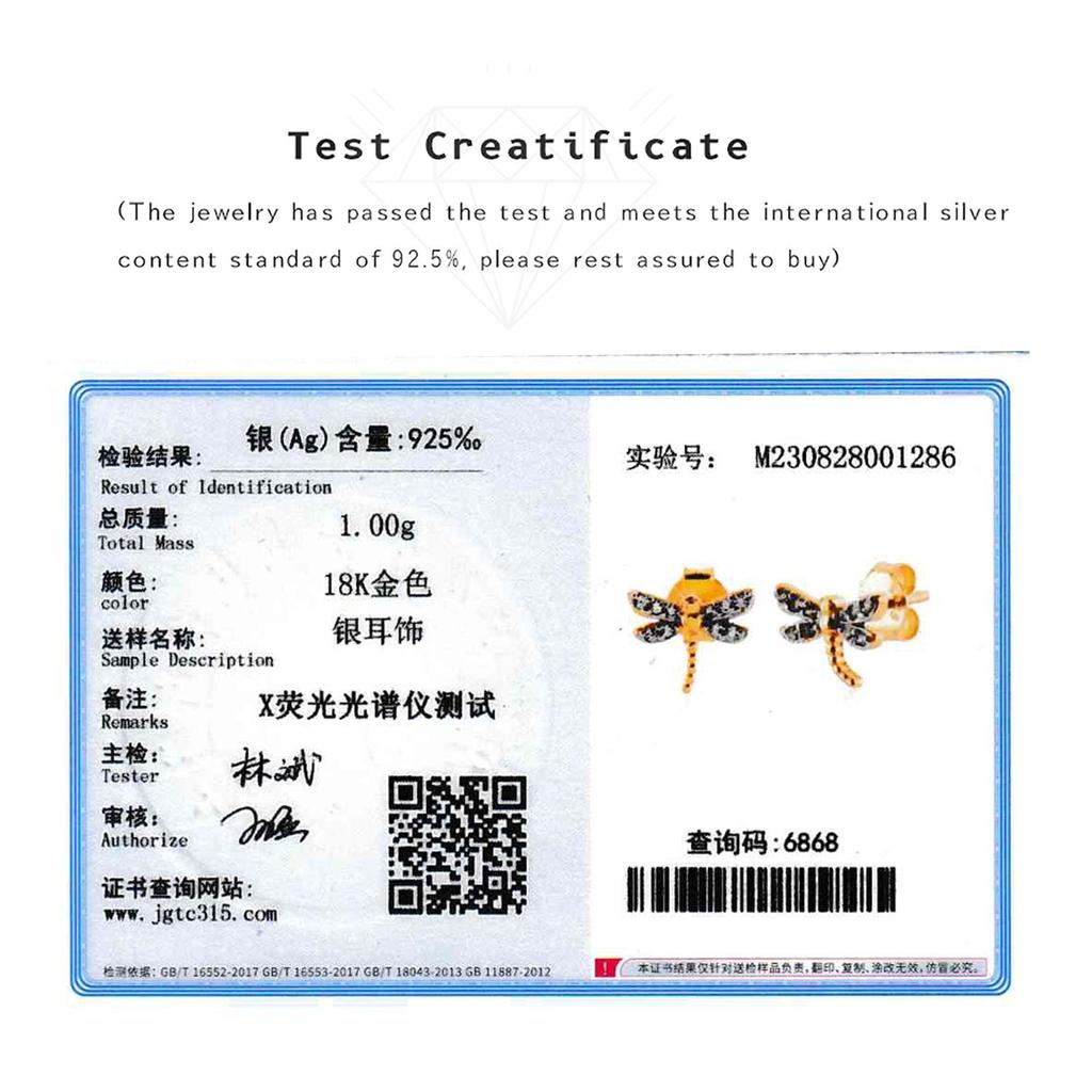 ANDYWEN Женские серьги-гвоздики из стерлингового серебра 925 пробы, золотые бабочки, стрекозы, пчелы, роскошные ювелирные изделия, 2023, свадебные украшения
