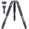 ARTCISE Большой штатив из углеродного волокна, труба 40 мм, чаша с 4 гайками, легкий и из углеродного волокна, вес 40 кг, включает чашу 75 мм, регулируемая высота от 10 см до