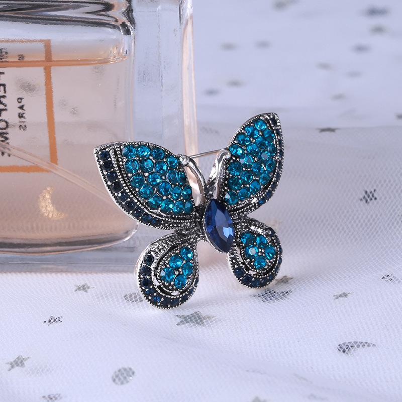 Высококачественная изысканная брошь-бабочка со стразами, модный темпераментный кардиган, пальто, аксессуары для одежды, корсаж