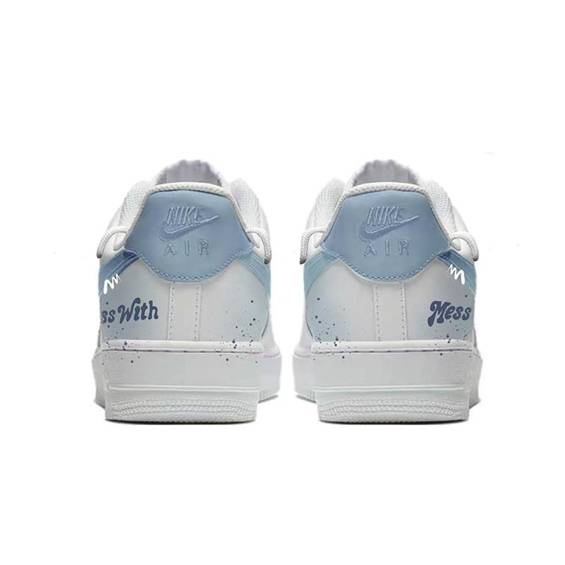 Nike Air Force 1 Star Moon Gift Synthetic Leather Cushioning Abrasion Resistant Slip Resistant Low top Skateboard Shoes CW2288-111(Team1727-)