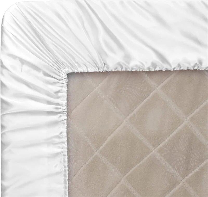 Простыня из шелка шелковицы, очень мягкая и шелковистая простыня для двуспальной кровати размера «queen-size», однотонные покрывала без наволочки