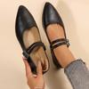 Fashion Women Mary Jane Flats Shoes Pointed Toe Comfortable Elegant Loafers Shoes Ladies High Quality Slip-on Daily Dress Shoes Woman