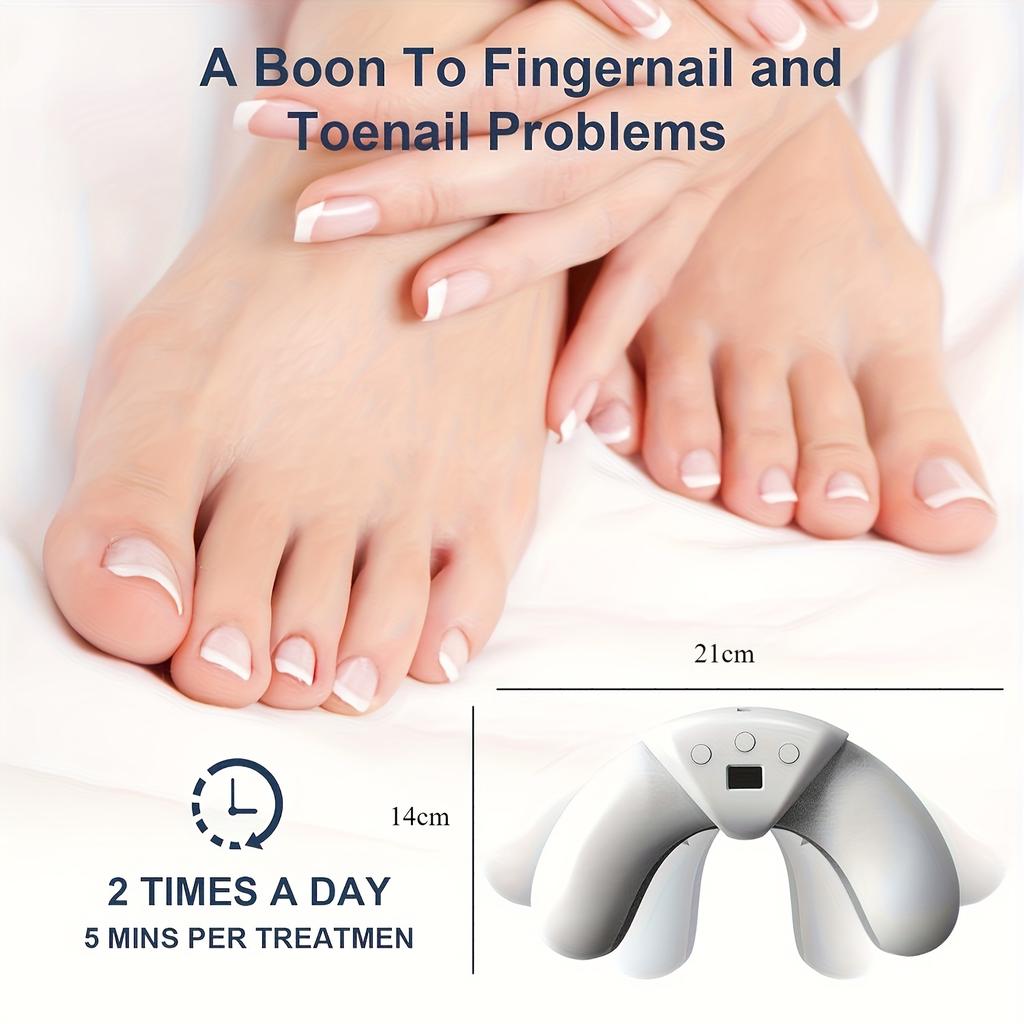 Лазерный стерилизатор для ногтей, в 2 раза более быстрое удаление и восстановление плесени, специально для ногтей с несколькими пальцами, складное оборудование для очистки от плесени