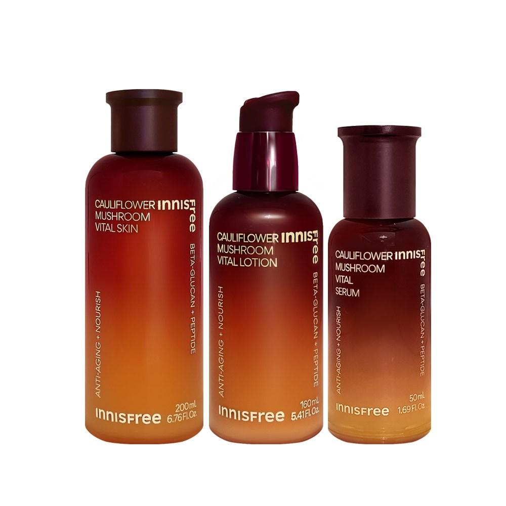 Innisfree Гриб цветной капусты жизненно важный 3 вида (кожа + лосьон + сыворотка)