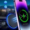 15W Magnetic Wireless Charger Blue LED/RGB Light Car Air Vent Phone Holder Car Mount For iPhone 11 12 13 14 Pro Max XR XS