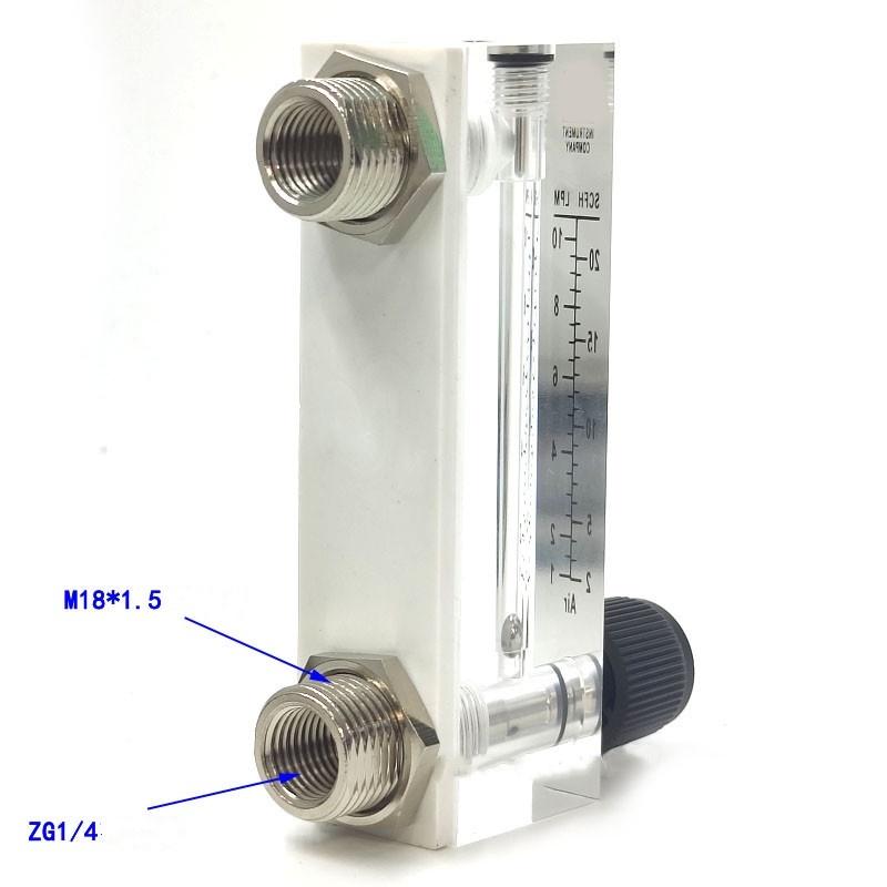 LZT-6T Square Panel Type Gas Flowmeter Air Flow Meter Rotameter 0.1-0.8 0.1-1.0 0.3-3 0.5-8 1-5 1-10 2-20 4-40 5-50 6-60L/min