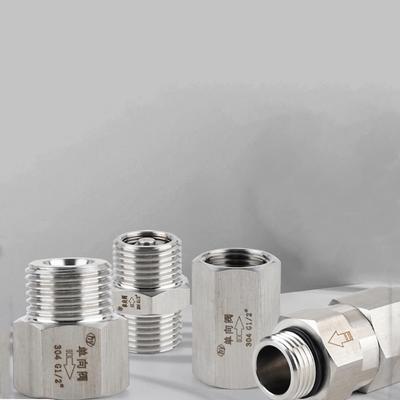 1/8" 1/4" 3/8" 1/2" 3/4" 1" BSPP Внутренняя Наружная 304 Нержавеющая Сталь Односторонний Обратный Клапан Вода Газ Масло Высокое Давление